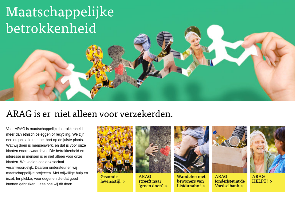 Maatschappelijke Betrokkenheid - Arag MAG 2018